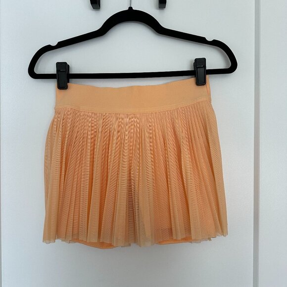 Lululemon Mesh Pleats Mid-Rise Mini Tennis Skirt, Summer Glow Size 4 - Picture 3 of 6